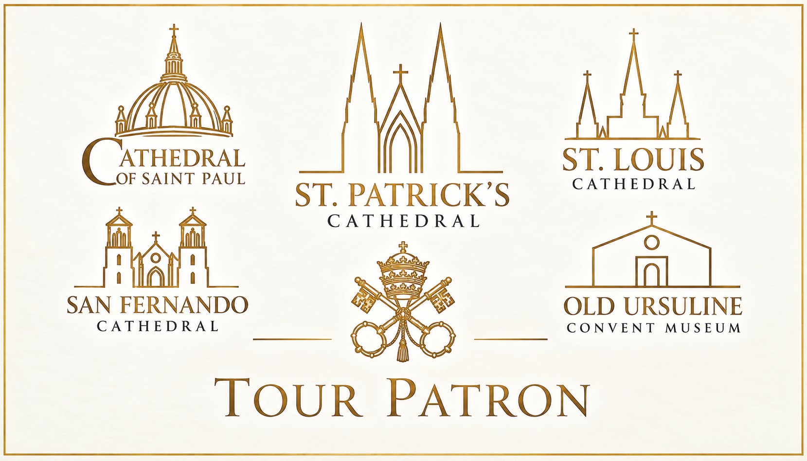 Cathedral of Saint Paul · St. Patrick's Cathedral · St. Louis Cathedral · San Fernando Cathedral · Old Ursuline Convent Museum · TourPatron